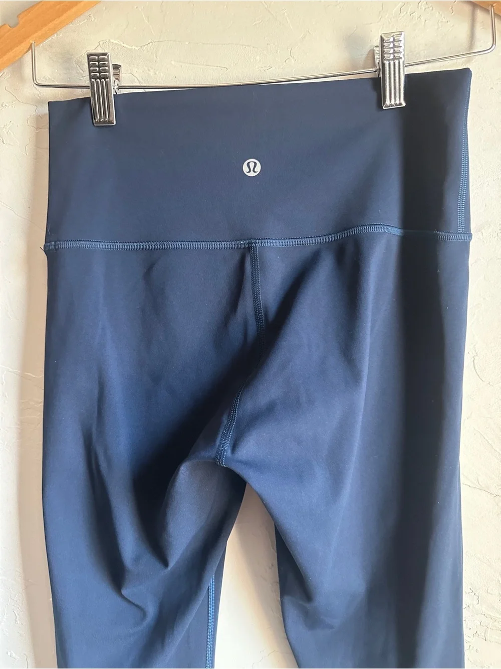 Lululemon Wunder Under Luxtreme Navy Yoga Pilates Athleisure Minimalist Sz 6